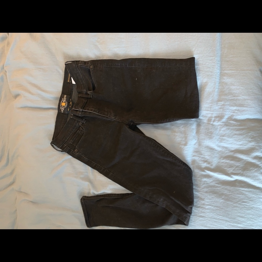 Lucky “Brooke” Skinny Jeans, black